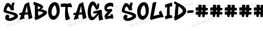 Sabotage Solid字体转换